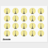 Twinkle Light Eiffel Tower Sticker - gelb (Blatt)