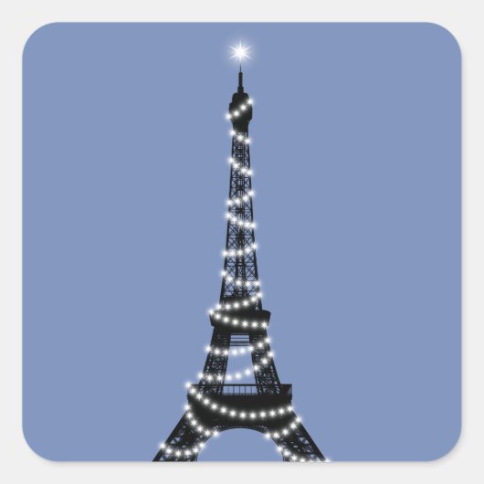 Twinkle Light Eiffel Tower Sticker - Periwinkle (Vorderseite)