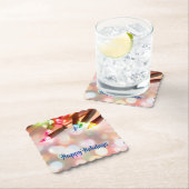 Twinkle Lights Christmas, Bokeh, Untersetzer (Vor Ort)