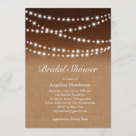 Twinkle Lights Dusche Einladung auf schattige Burl