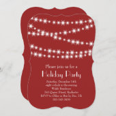 Twinkle Lights Feierlichkeiten Einladung (Vorne/Hinten)