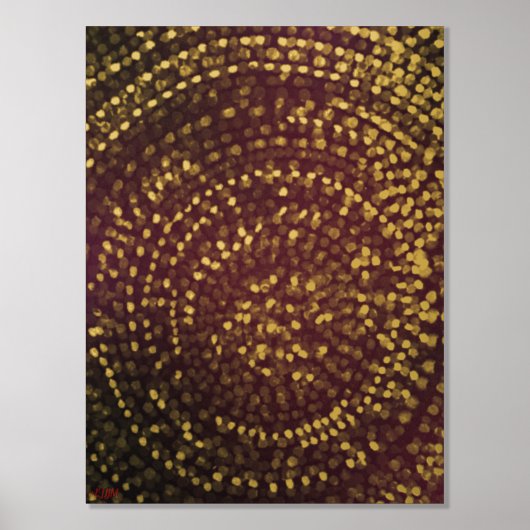 Twinkle Lights Gold Foil Print Foliendrucke (Vorderseite)