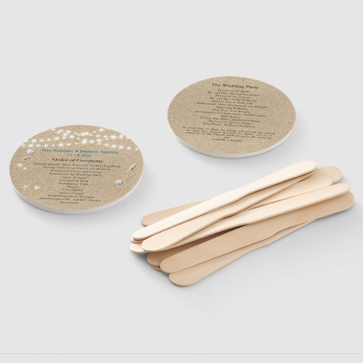 Twinkle Lights Hochzeit in Urlaubsort Program Fan Fächer (Non-assembled)