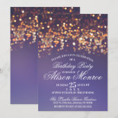 Twinkle Lights Party Einladung (Vorne/Hinten)