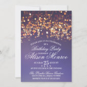 Twinkle Lights Party laden Einladung (Vorderseite)