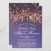 Twinkle Lights Party laden Einladung (Vorne/Hinten)