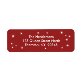 Twinkle Lights Rücksendeadressen-Aufkleber