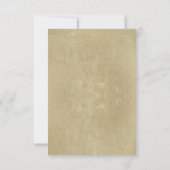 Twinkle Lights Tree Rustic Wedding RSVP Karte (Rückseite)