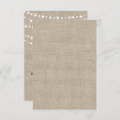 Twinkle Lights Typografie UAWG RSVP Karte (Vorne/Hinten)