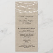 Twinkle Lights Typografy Wedding Program Programm (Vorderseite)