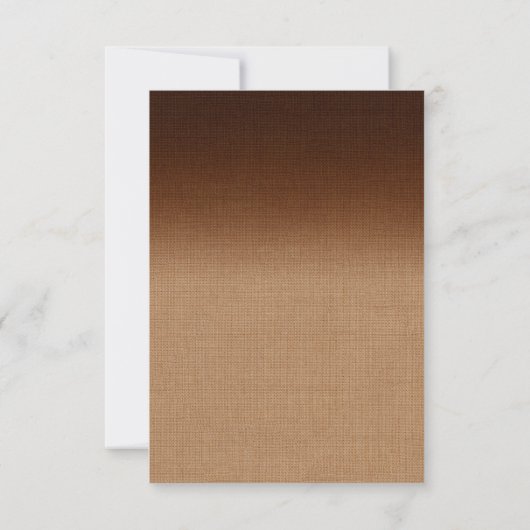 Twinkle Lights UAWG on Shaded Burlap RSVP Karte (Rückseite)