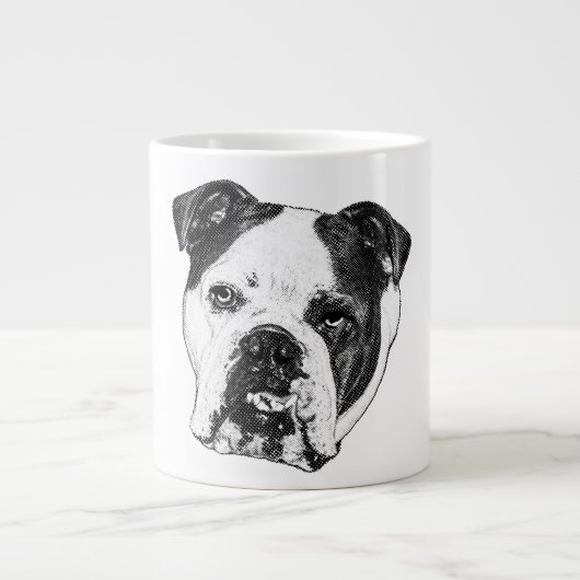 Twinkle-Lit Bulldog Brew Jumbo-Tasse (Vorderseite)