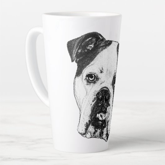 Twinkle-Lit Bulldog Brew Milchtasse (Linke Ecke)