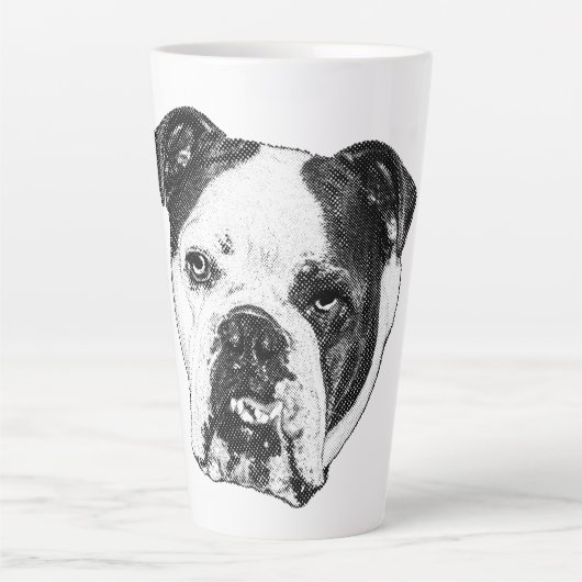 Twinkle-Lit Bulldog Brew Milchtasse (Vorderseite)