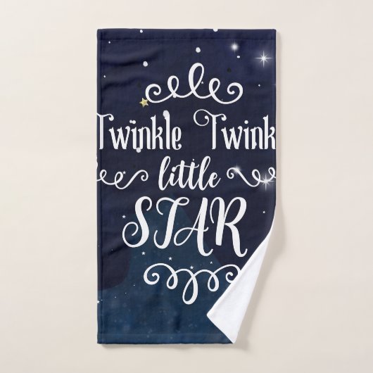 Twinkle Litter Star Celestial Starry Whimsical Sky Badhandtuch Set (Handtuch)