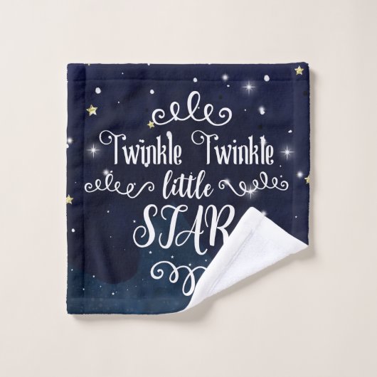 Twinkle Litter Star Celestial Starry Whimsical Sky Badhandtuch Set (Waschlappen)