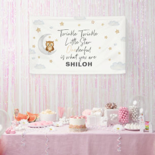 Twinkle Little Star 1. Geburtstag Party Banner