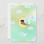 Twinkle Little Star African Baby Shower Neutral Einladung (Rückseite)