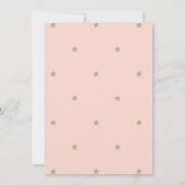 Twinkle Little Star, Baby Bear Baby Dusche Einladung (Rückseite)