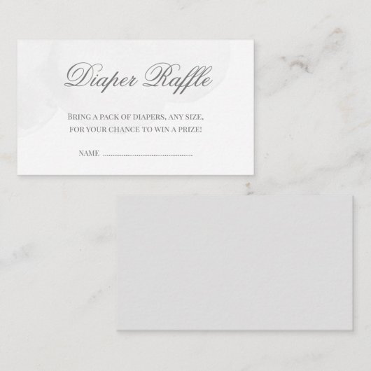 Twinkle Little Star Baby Duschdusche Windeln Raffl Begleitkarte (Vorne/Hinten)