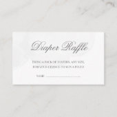 Twinkle Little Star Baby Duschdusche Windeln Raffl Begleitkarte (Vorderseite)