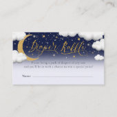 Twinkle Little Star Baby Duschdusche Windeln Raffl Begleitkarte (Vorderseite)