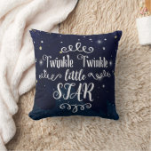 Twinkle Little Star Baby Dusche Blue Gold Starry Kissen (Decke)