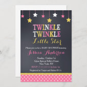 Twinkle Little Star Baby Dusche Einladungen (Vorne/Hinten)