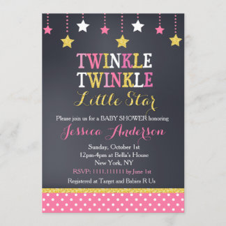 Twinkle Little Star Baby Dusche Einladungen
