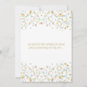 Twinkle Little Star Baby Dusche irgendeine Farbe Einladung (Rückseite)