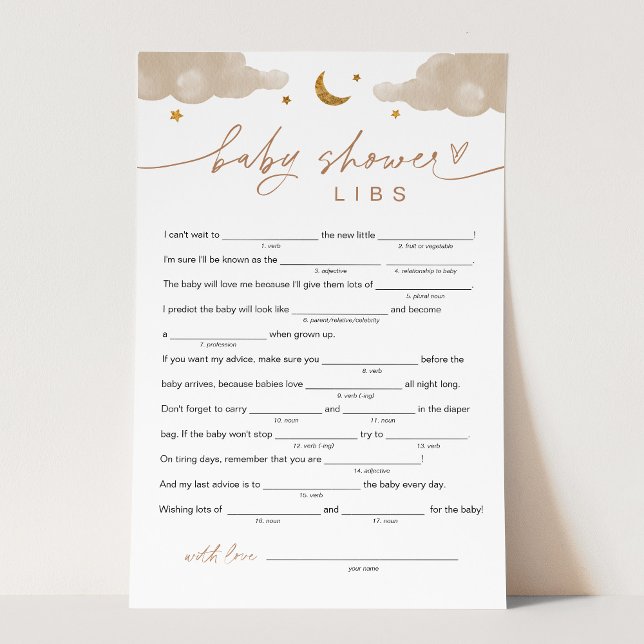 Twinkle Little Star Baby Dusche Libs Spiel (Von Creator hochgeladen)