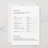 Twinkle Little Star Baby Dusche Libs Spielkarte Einladung (Rückseite)