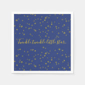 Twinkle Little Star Baby Dusche Papier Napkins Serviette (Vorderseite)