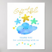Twinkle Little Star Baby Dusche Tafelschild Poster (Vorne)