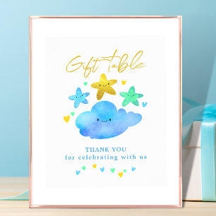Twinkle Little Star Baby Dusche Tafelschild Poster