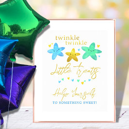 Twinkle Little Star Baby Dusche Tafelschild Poster