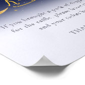 Twinkle Little Star Baby Dusche Windel Raffle Zeic Poster (Ecke)