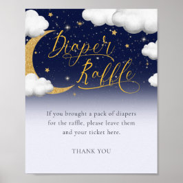Twinkle Little Star Baby Dusche Windel Raffle Zeic Poster