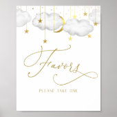 Twinkle Little Star Baby Duwer Lieblings-Schild Poster (Vorne)