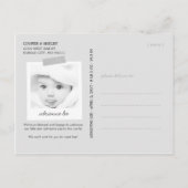 Twinkle Little Star Baby Foto Geburtserklärung Ankündigungspostkarte (Rückseite)