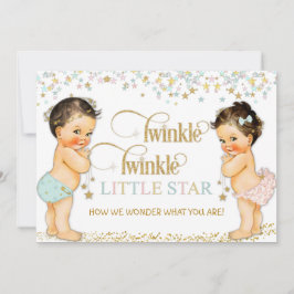 Twinkle Little Star Baby Gender Reveal Einladung