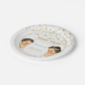 Twinkle Little Star Baby Gender Reveal Pappteller (Schrägansicht)