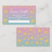 Twinkle Little Star Baby Show Diaper Raffle Ticket Begleitkarte (Vorne/Hinten)