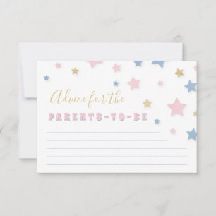Twinkle Little Star Baby Shower Admin Card Hinweiskarte
