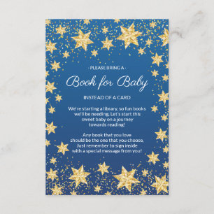 Twinkle Little Star Baby Shower Book for Baby Card Begleitkarte