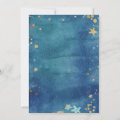 Twinkle Little Star Baby Shower by Mail Einladung (Rückseite)