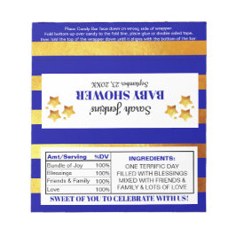 Twinkle Little Star Baby Shower Candy Wrappers Notizblock