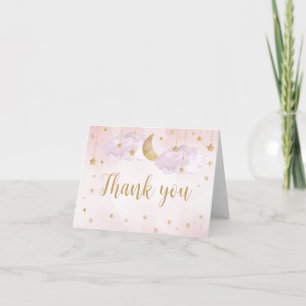 Twinkle Little Star Baby Shower Dankeskarte