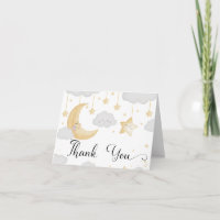 Twinkle Little Star Baby Shower Dankeskarten