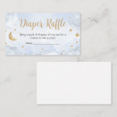 Twinkle Little Star Baby Shower Diaper Raffle Begleitkarte (Vorne/Hinten)